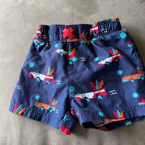 Circo Navy Toddler Swim Shorts with Surf Truck Print
